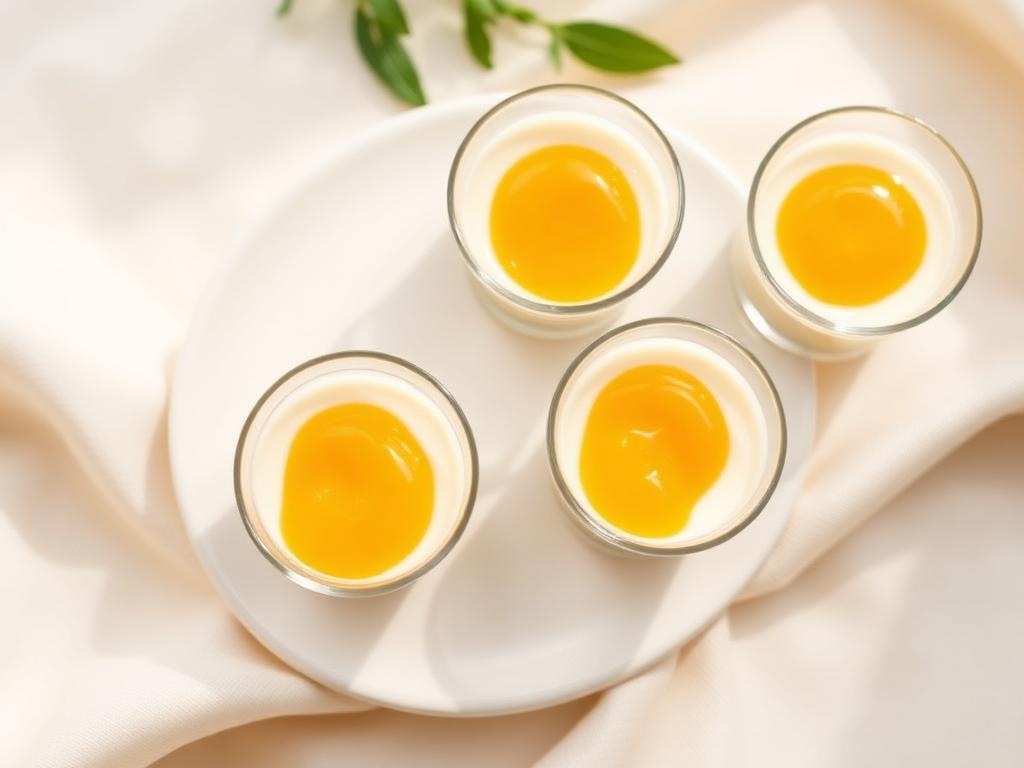 Panna cotta z frużeliną mango