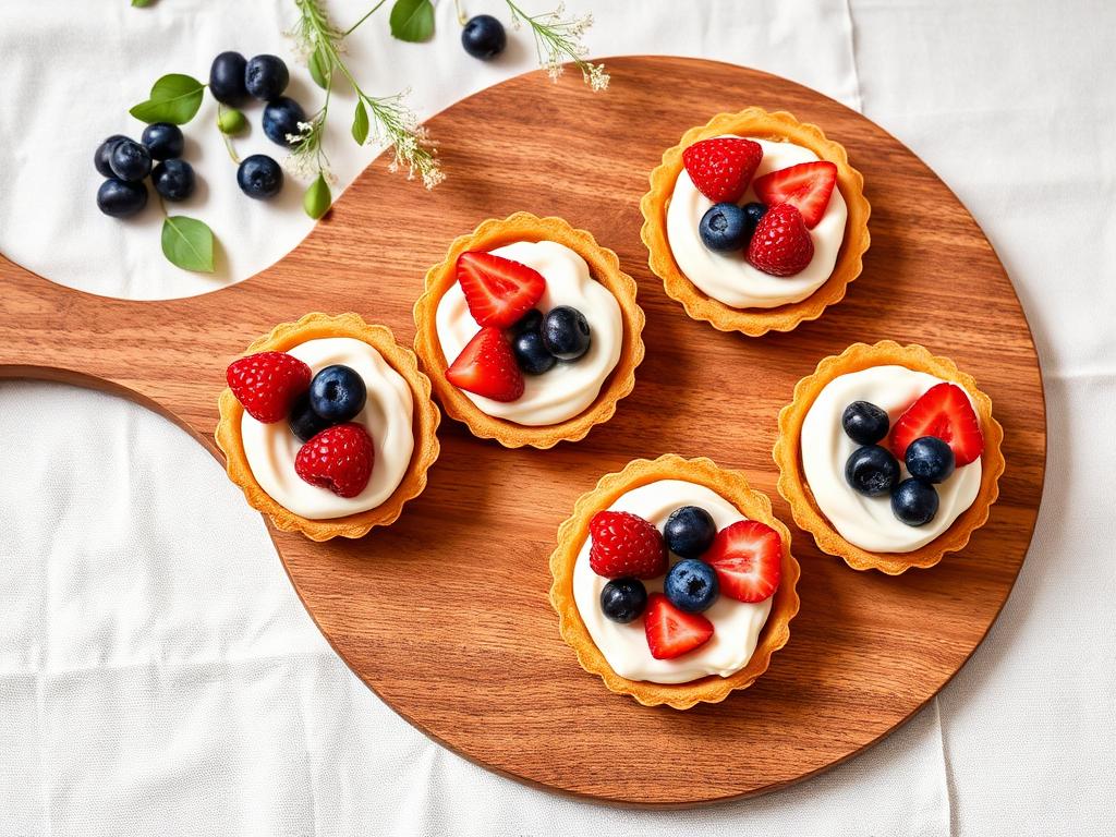 Tartaletka: krem mascarpone + świeże owoce